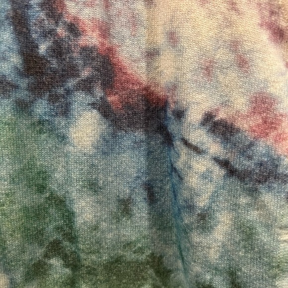 LE SUPERBE NWT revolve cashmere & wool long tie dye cardigan sweater size large - Picture 5 of 11
